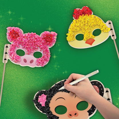 Skillmatics Poke-in Art - Animal Masks, Mess-Free Fun (Ages 4-9)