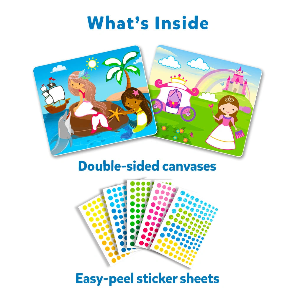 Skillmatics Dot It Sticker Art - Unicorns & Princesses, Mess-Free Fun for Kids