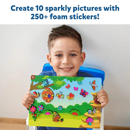 Skillmatics Foil Fun Bugs & Butterflies No Mess Craft Kit, (100+ Piece Art Set)