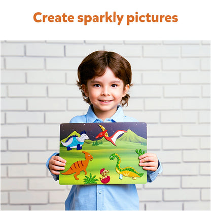 Skillmatics Foil Fun - Dinosaurs, No Mess Art for Kids, Craft Kits & Supplies, DIY Creative Activity