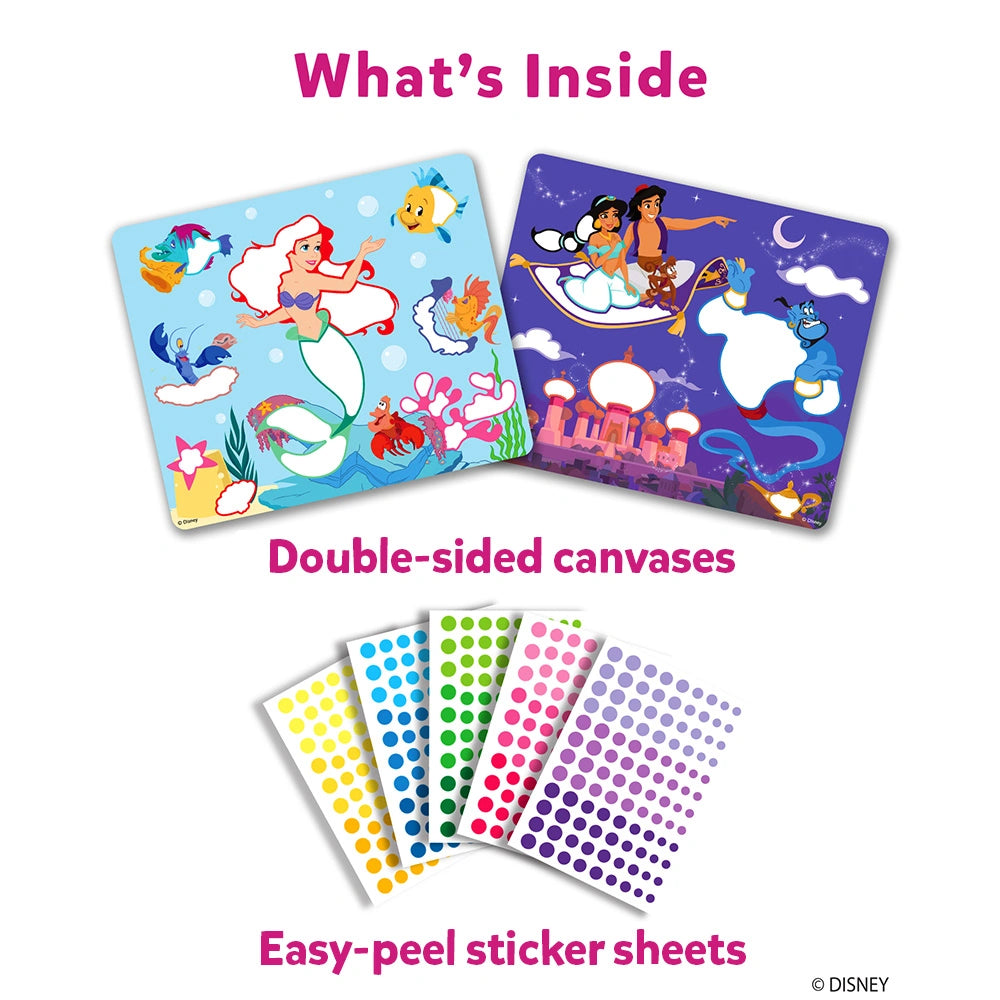Disney Princess sticker activity kit from Dot it featuring Disney Princesses for kids