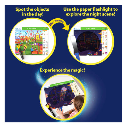 Search & Find Flashlight Magic | Reusable Activity Mats (ages 3-6)