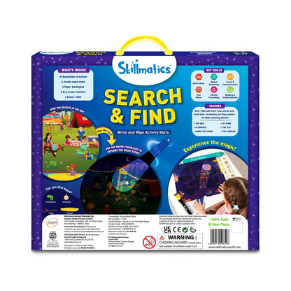 Search & Find Flashlight Magic | Reusable Activity Mats (ages 3-6)