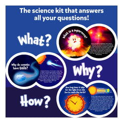 Science Snippets Kit All About Space advertisement showcasing educational space science tools
