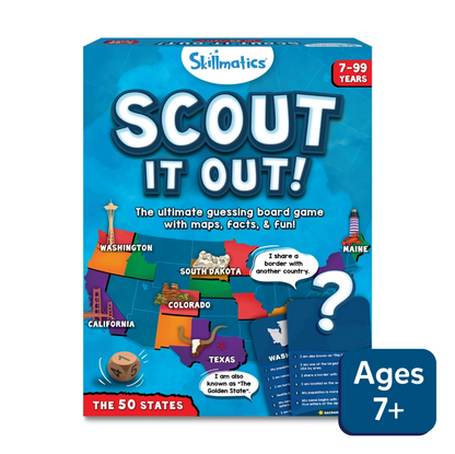 Scout it Out: The 50 States | Trivia Board Game (ages 7+)