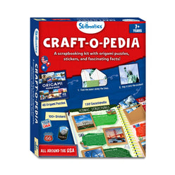 Skillmatics Craft-O-Pedia scrapbooking kit in the all-around USA Origami Puzzle Book and Encyclopedia Scrapbook