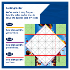 Folding instructions for an Origami Puzzle from Craft-O-Pedia All Around The USA book