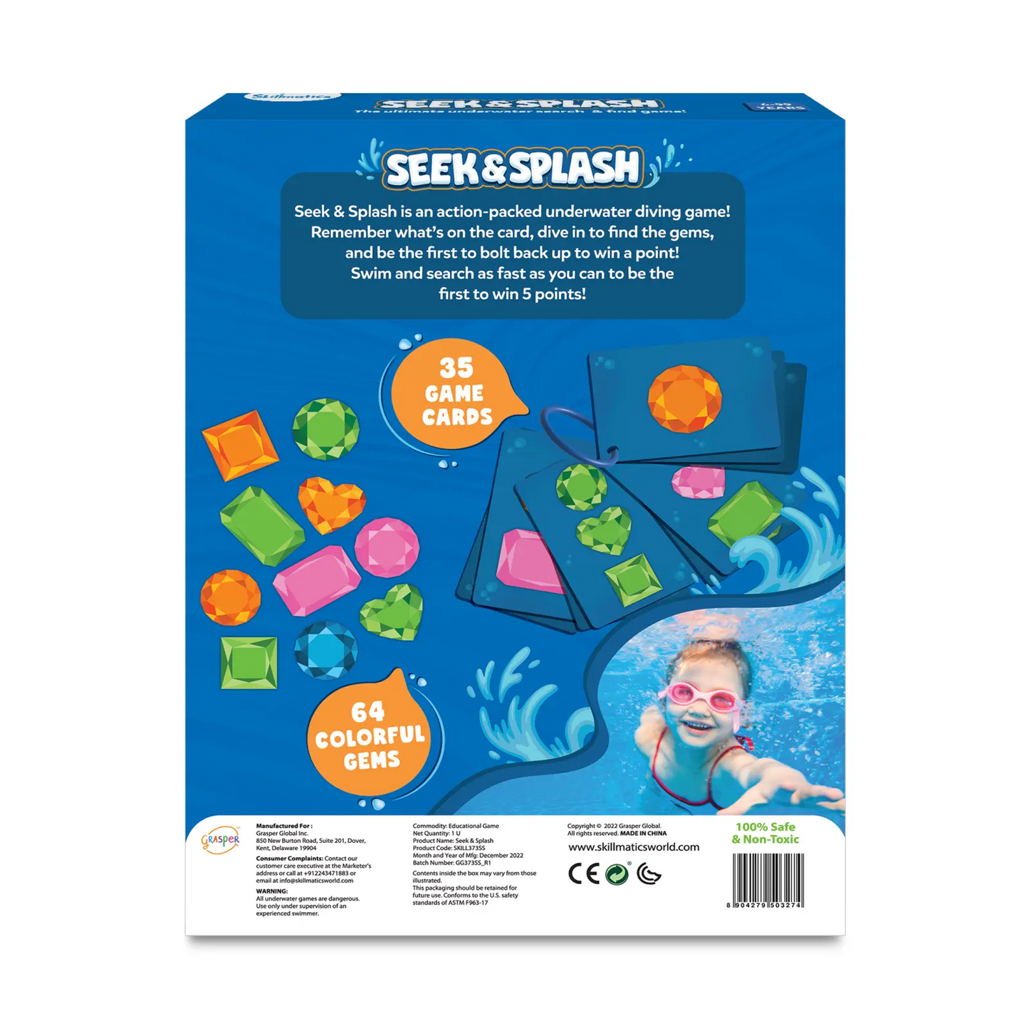 Seek & Splash | Underwater Search and Find Game (ages 6+)