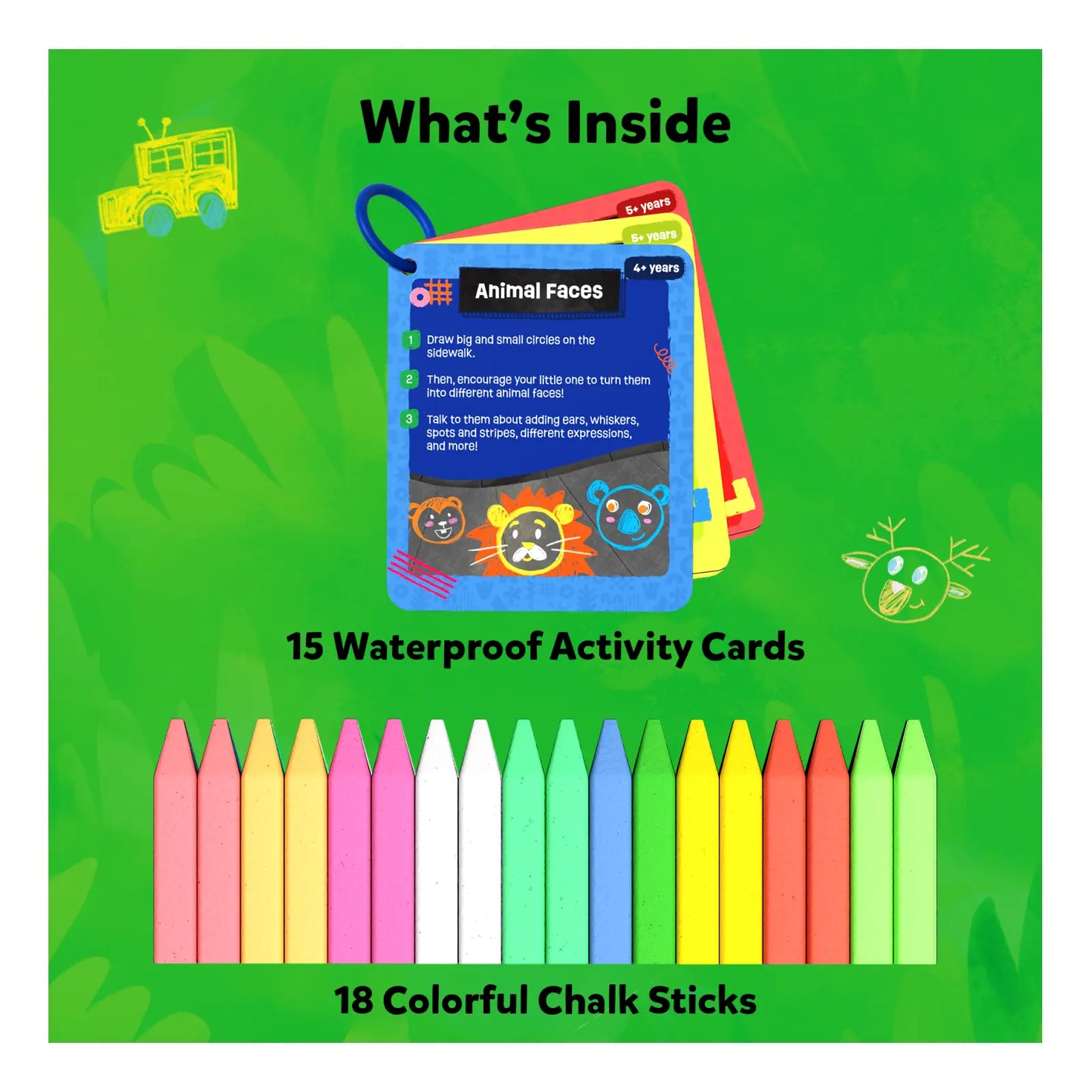 Sidewalk Chalk Activity Kit (ages 3-10)