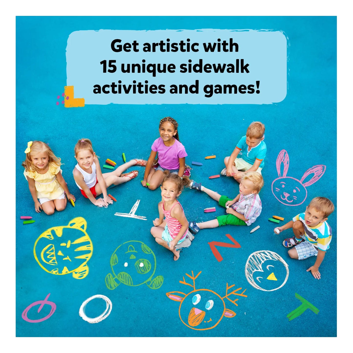 Sidewalk Chalk Activity Kit (ages 3-10)