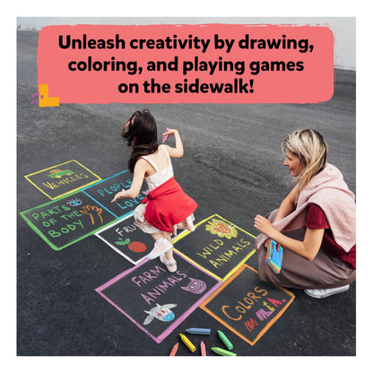 Sidewalk Chalk Activity Kit (ages 3-10)