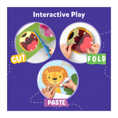 Interactive play craft instructions for Snip Snip Arts & Craft Activity Kit for ages 3 to 7