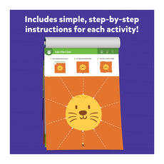 Leo the Lion activity page from Snip Snip Art & Craft Kit for ages 3-7