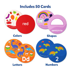 Educational card set from Spot and Learn Flash Cards for Toddlers ages 2-5