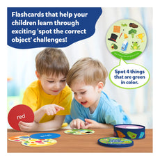Educational flashcard game from Spot and Learn for toddlers ages 2-5