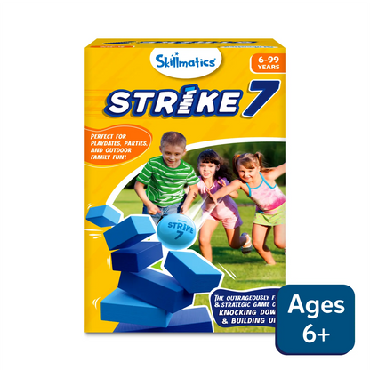 Strike 7 | Strategic Game of Knocking Down & Building Up (ages 6+)