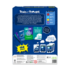 Train of Thought Card Game Box for Family Conversation Starters Ages 6 and Up
