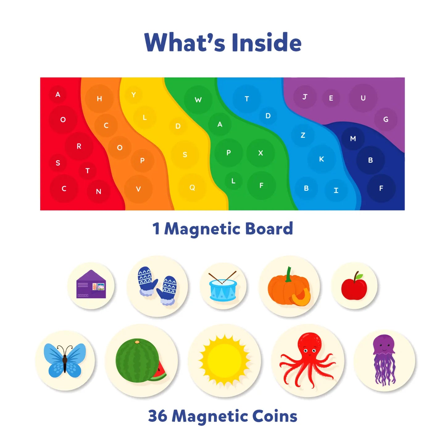 The Alphabet Rainbow | Magnetic Matching Activity (ages 3-6)