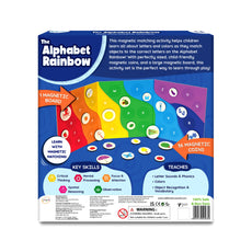 Alphabet Rainbow Magnetic Matching Activity for Kids Ages 3 to 6