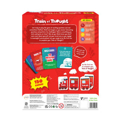 Train of Thought card game for family conversation starters suitable for ages 6 and up