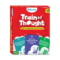 Train of Thought family game box for conversation starters age 6 plus