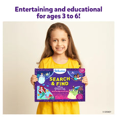 Disney Princess Search & Find activity book on reusable mats for ages 3-6