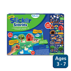 Sticker Stories activity set featuring animal adventures for ages 3 to 7