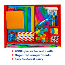 Craft supply kit inside the Ultimate Art & Craft Activity Chest for ages 6-13