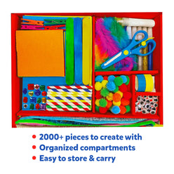 Craft supply kit inside the Ultimate Art & Craft Activity Chest for ages 6-13