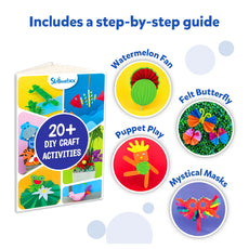 DIY craft activity book from Ultimate Art & Craft Activity Chest for kids ages 6-13