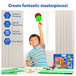 Art and craft chest filled with supplies for creative activities for ages 6-13