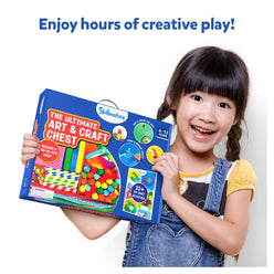 Art and craft chest filled with supplies for children from the Ultimate Art & Craft Activity Chest