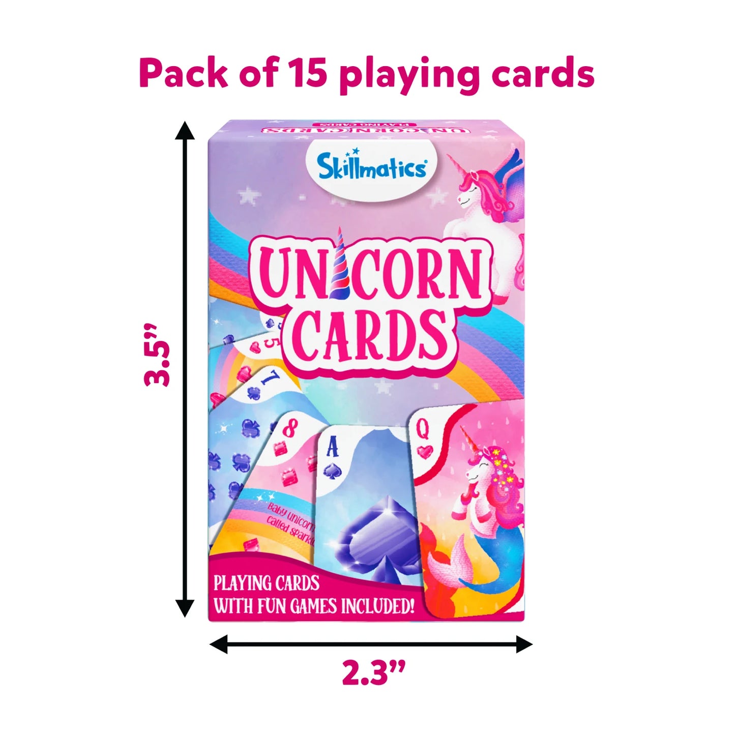 Unicorn Cards | 15 Packs Playing Cards Set (ages 4-7)