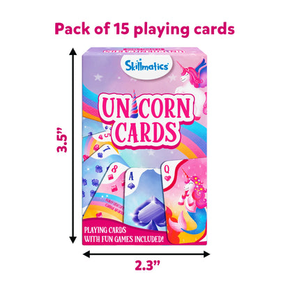 Unicorn Cards | 15 Packs Playing Cards Set (ages 4-7)