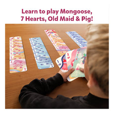 Colorful unicorn themed card game for children aged 4 to 7 from Unicorn Cards set