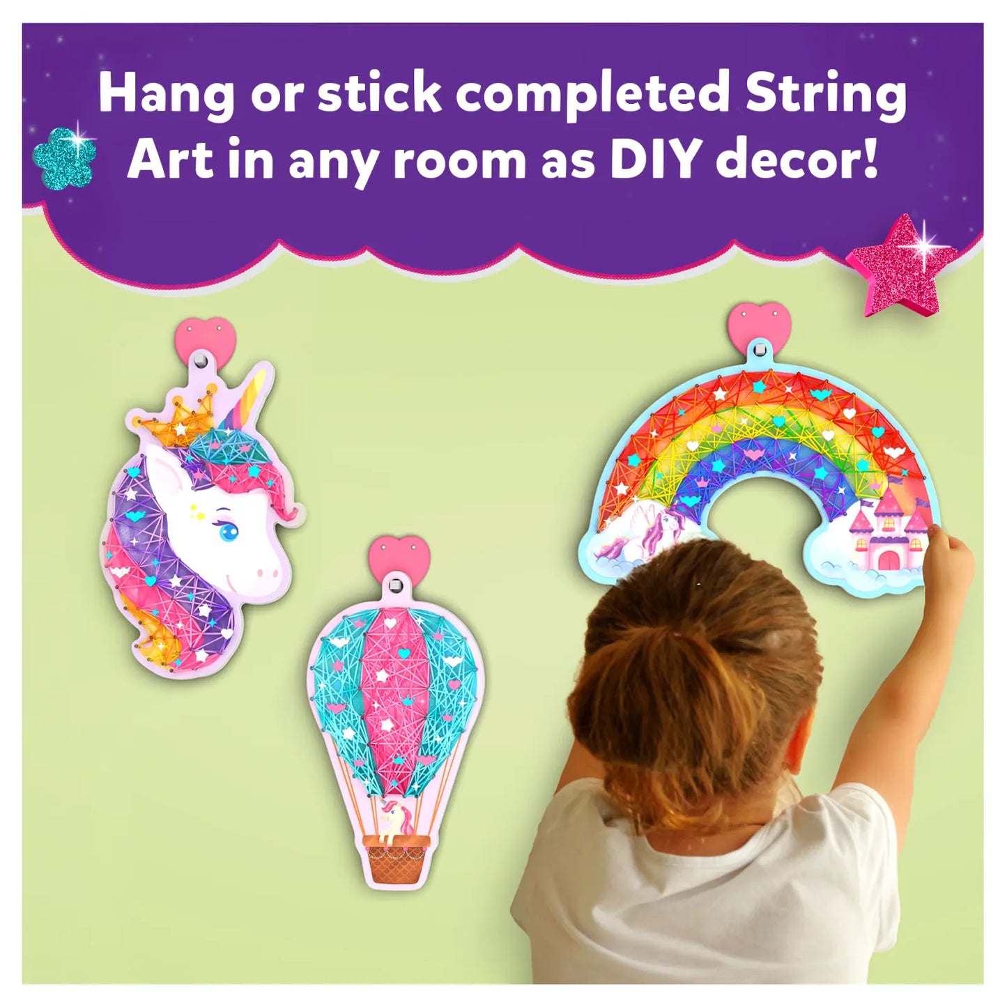 Super Strings: Unicorn Magic | Mess-Free String Art for Kids (ages 6-12)