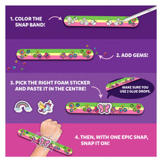 Snap Bandz craft instructions for creating unicorn and princess snap bandsâkids art kit