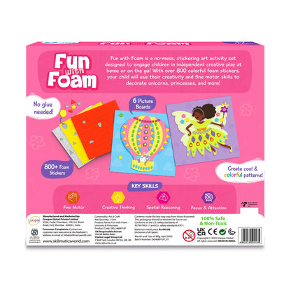 Fun with Foam: Unicorn & Princess | No Mess Sticker Art (ages 3-7)