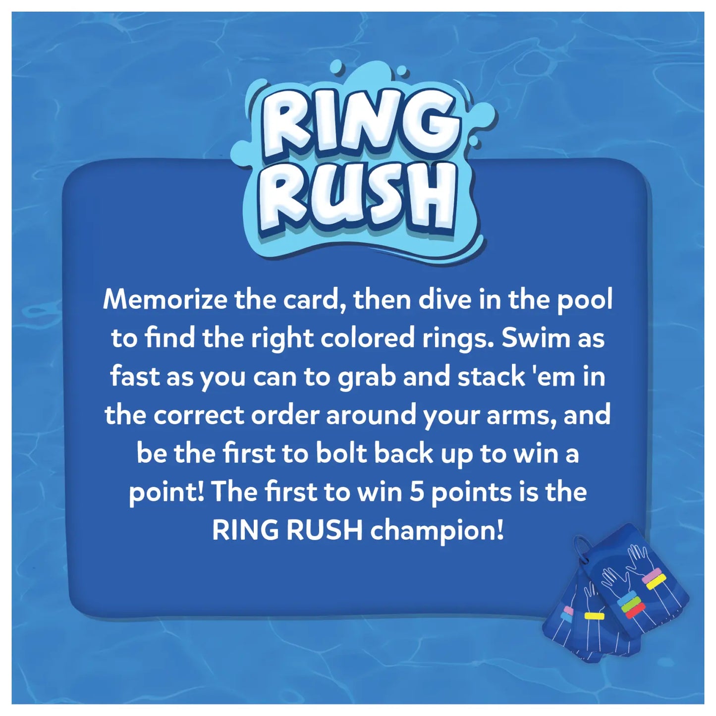 Ring Rush Underwater Search and Find Game instructions displayed on product page