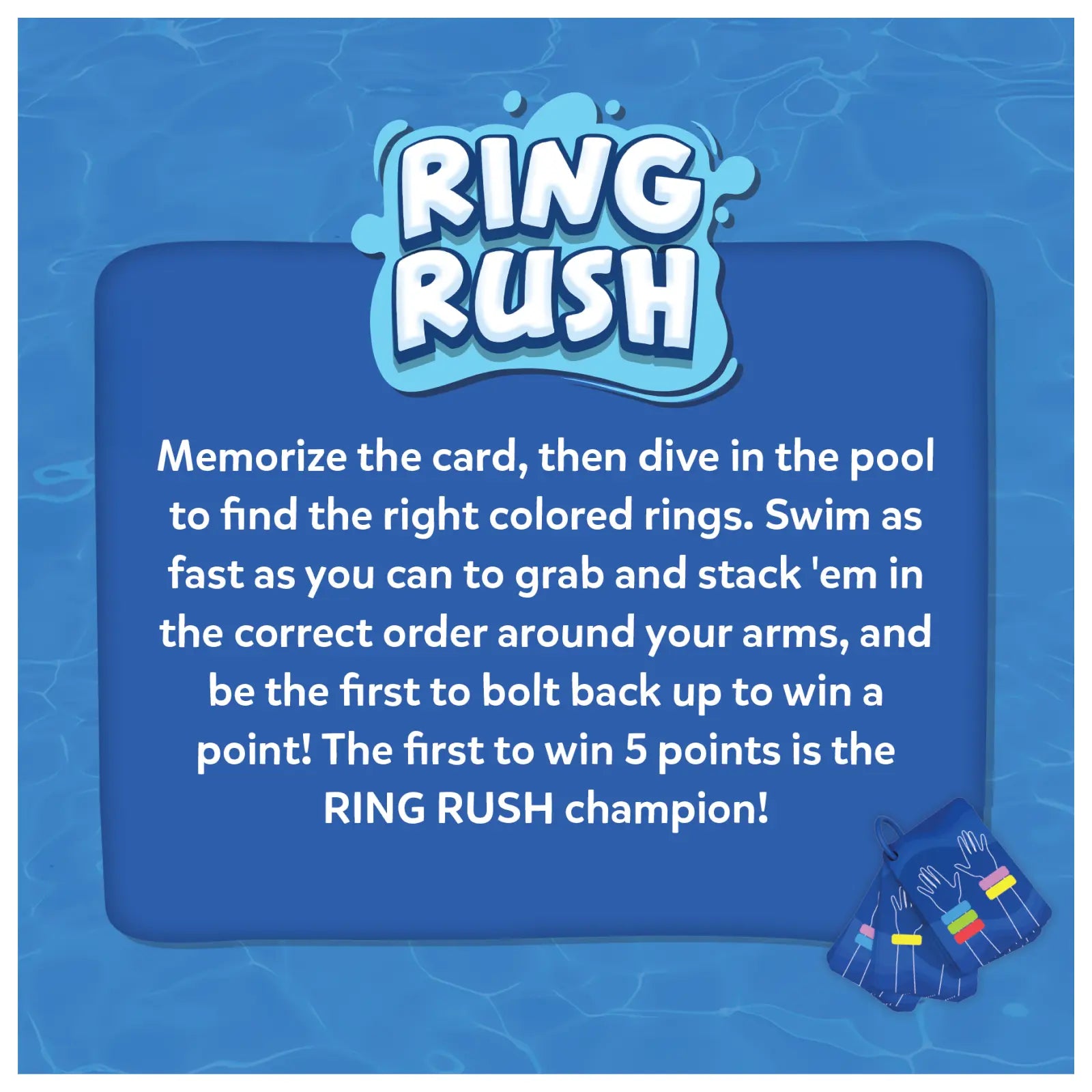 Ring Rush Underwater Search and Find Game instructions displayed on product page