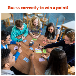 Group of people playing Who Knows You Best family and party card game