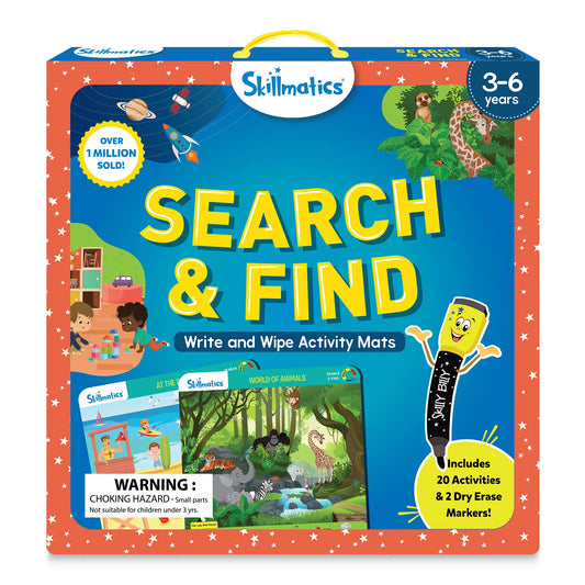 Skillmatics Search and Find, Reusable Activity Mats, Gifts for Ages 3 to 6