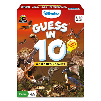 Skillmatics Card Game - Guess in 10 World of Dinosaurs, for Ages 8 and Up