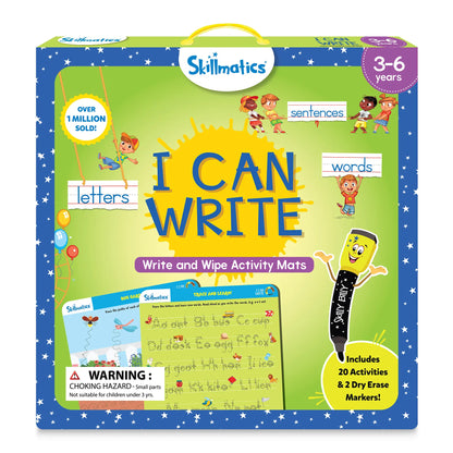 Skillmatics I Can Write, Reusable Activity Mats for Ages 3 to 6