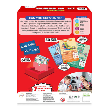 Skillmatics Card Game - Guess in 10 50 States, Gifts for Ages 8 and up