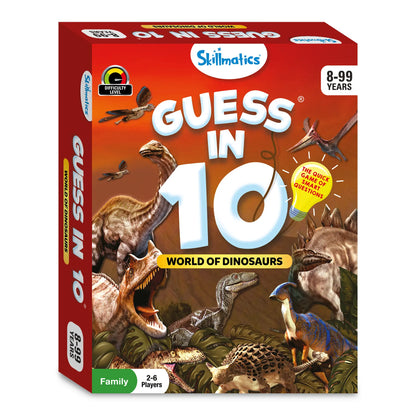 Skillmatics Card Game - Guess in 10 World of Dinosaurs, for Ages 8 and Up