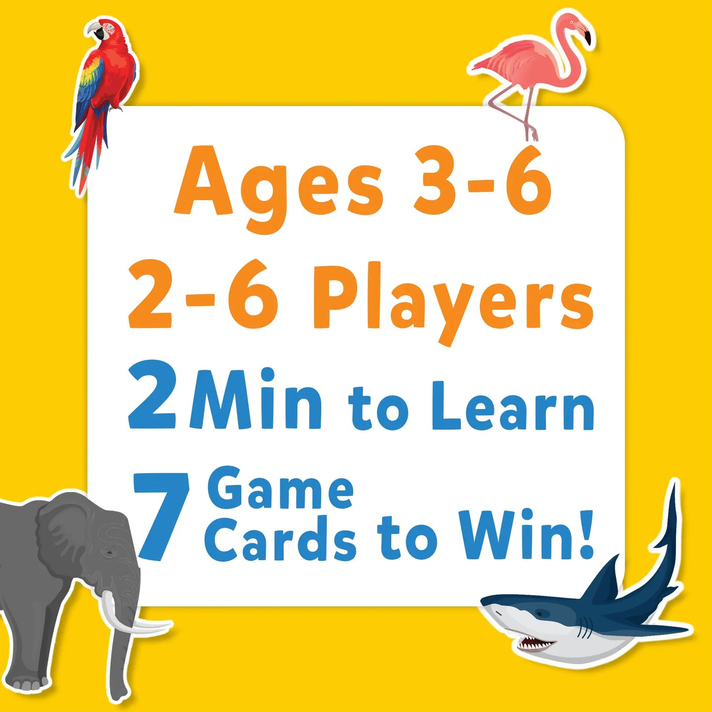 Skillmatics Card Game - Guess in 10 Junior Animal World, for Ages 3 to 6