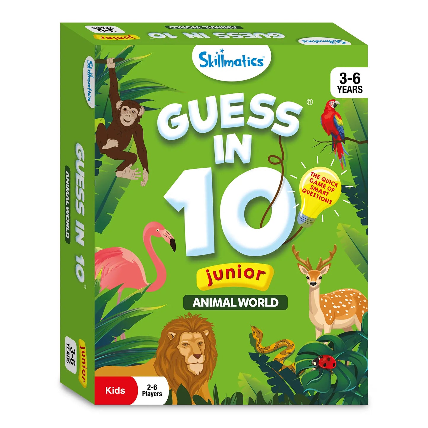 Skillmatics Card Game - Guess in 10 Junior Animal World, for Ages 3 to 6