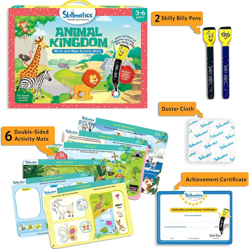 Animal Kingdom | Reusable Activity Mats (ages 3-6)