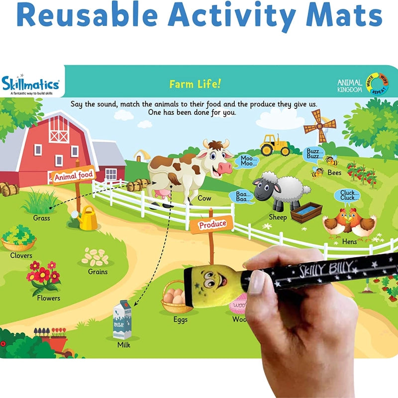 Animal Kingdom | Reusable Activity Mats (ages 3-6)